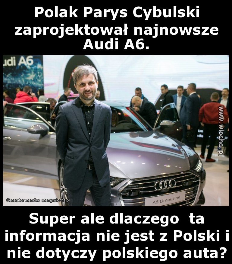 Polak Parys Cybulski  zaprojektował najnowsze Audi