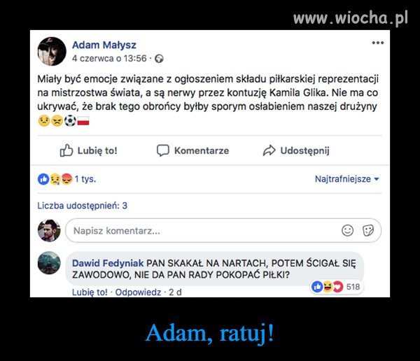 Adam, ratuj!