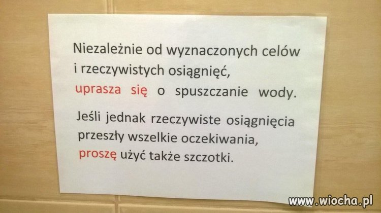 WC informacja.
