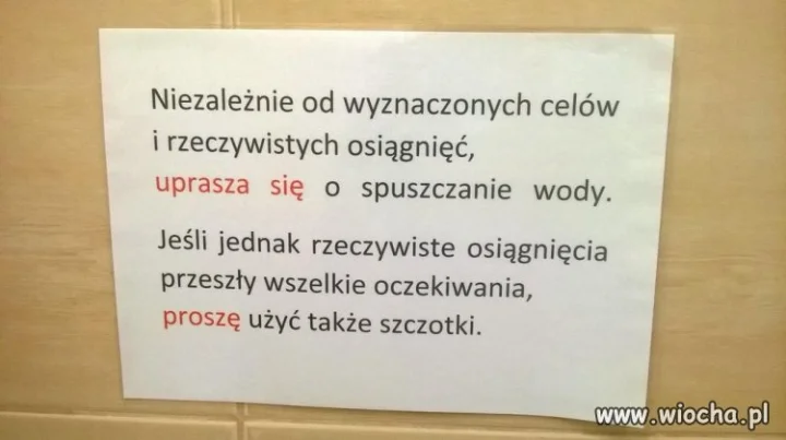WC informacja.