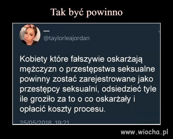 Tak. Tak powinno być.
