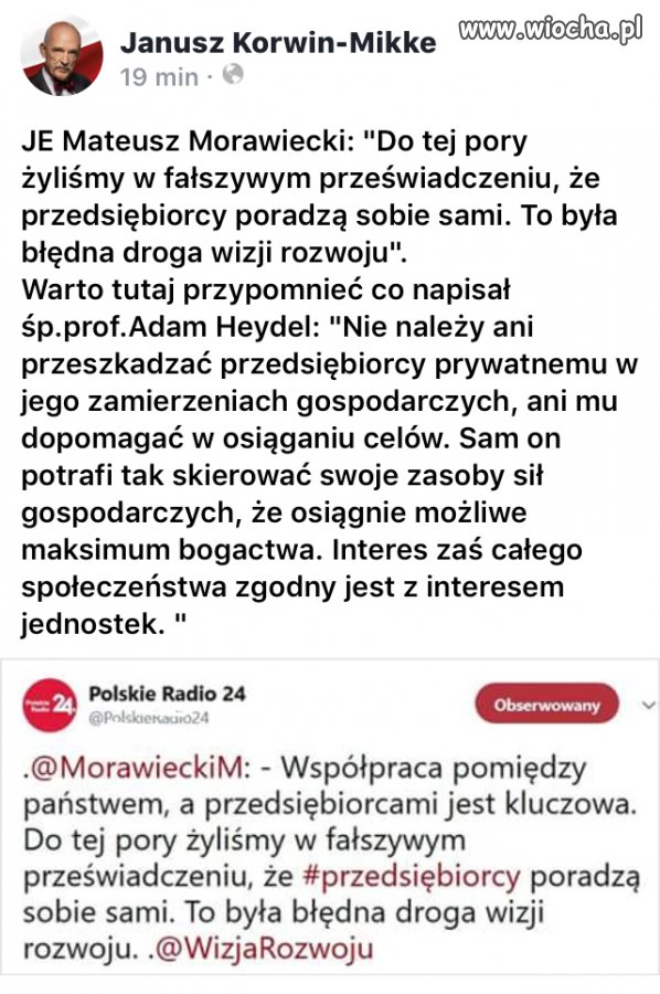 Dziękuję Panie Morawiecki