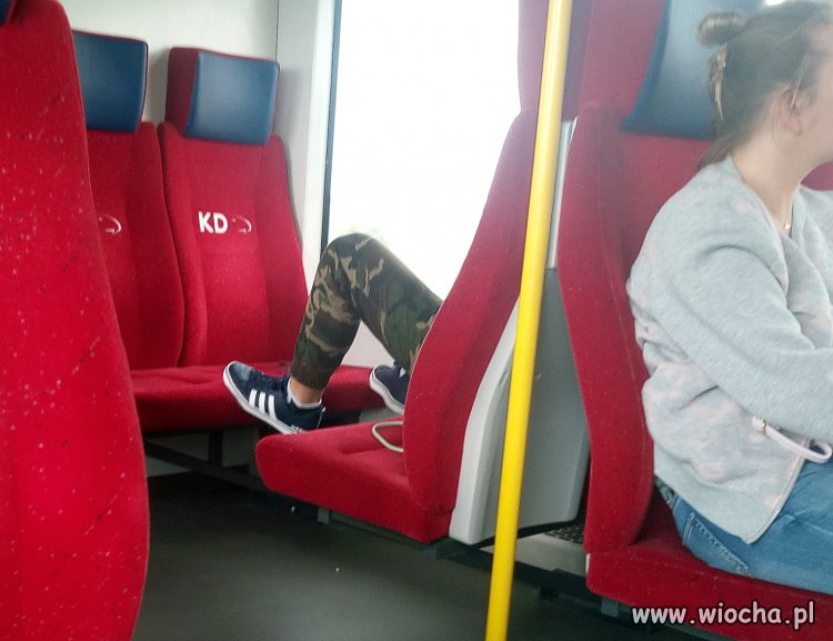 Wieśniak w pociągu