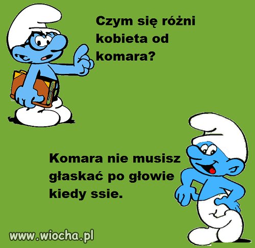 Czym się różni kobieta od komara ? 