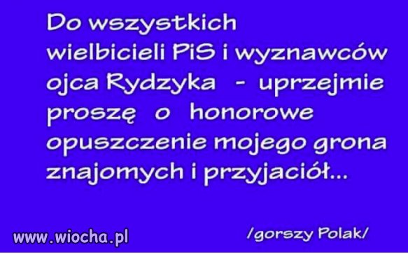 Ja tylko informuje