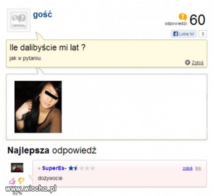 Na głupie pytanie mądra odpowiedz