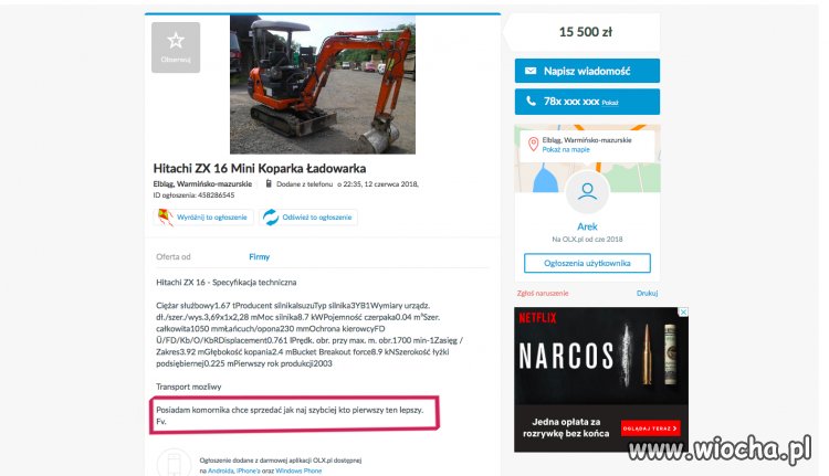 Drobny oszuścik zaliczkowy działa na komornika 