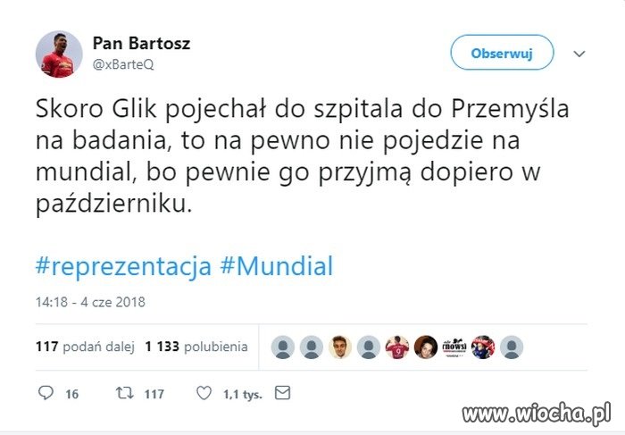  Osłabienie na Mundialu