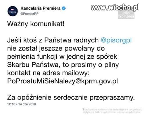 Są wolne etaty.
