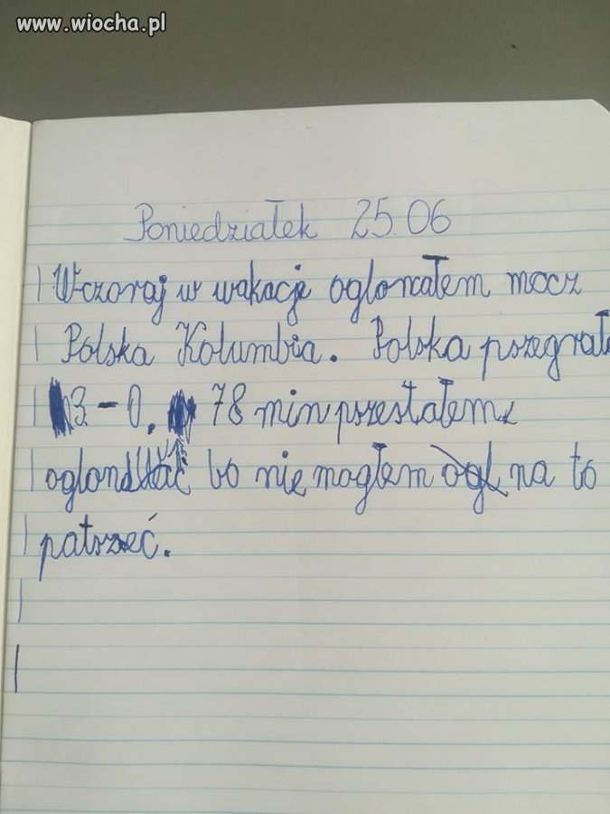 Z pamiętnika pierwszoklasisty 