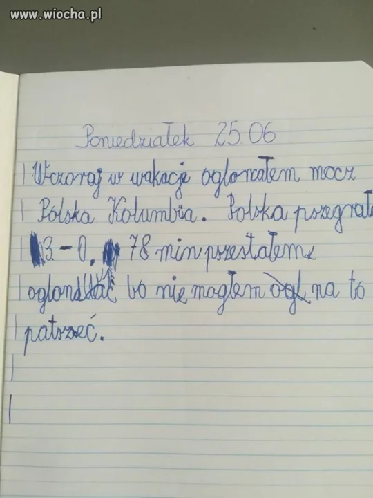 Z pamiętnika pierwszoklasisty 