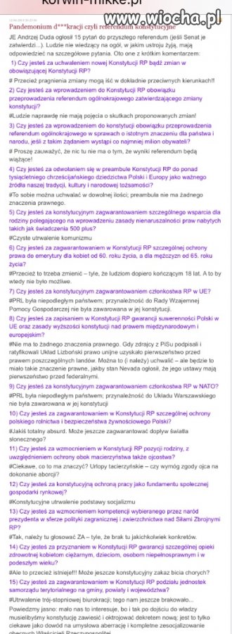 Piętnaście absurdów Adriana