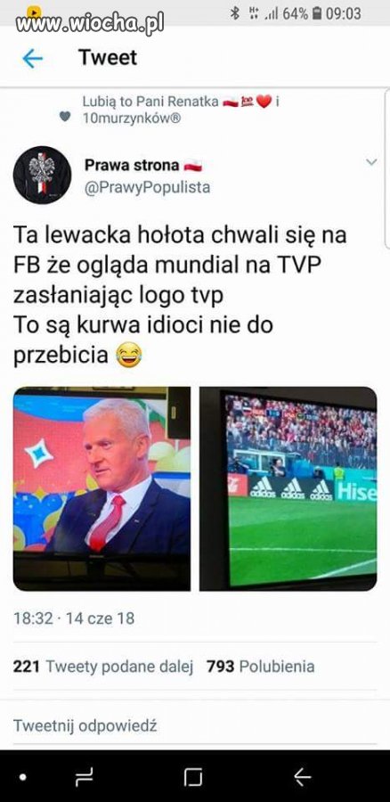 Oblicze prawej strony.