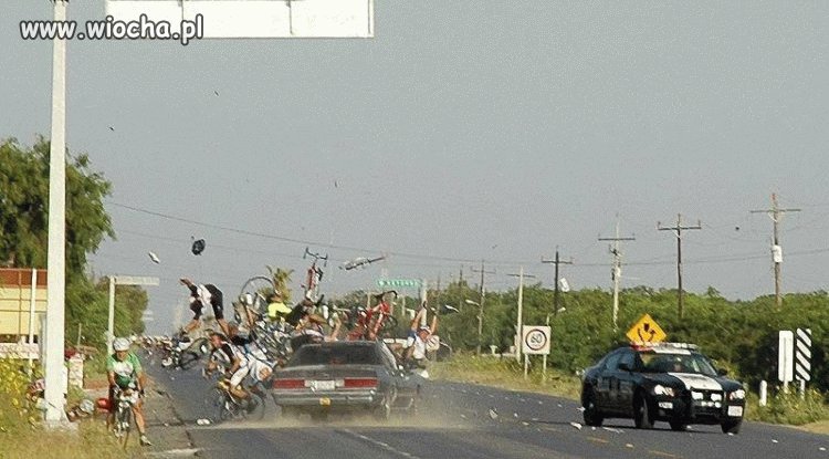 Ci cholerni rowerzyści. Już ja im pokaże.