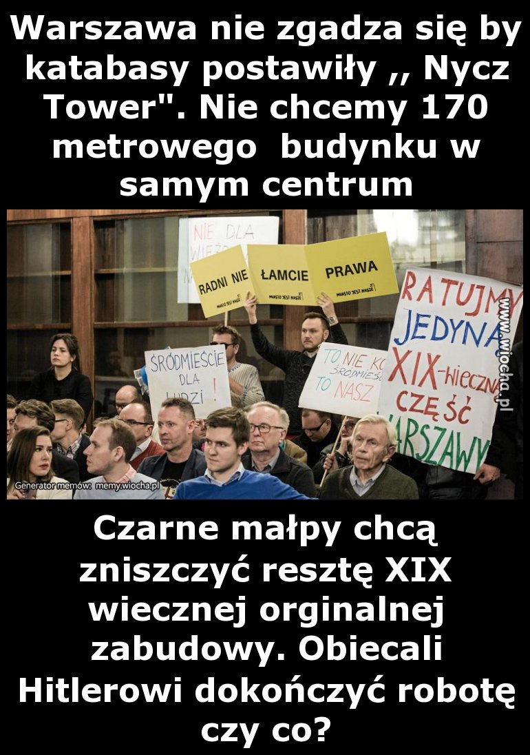 Warszawa nie zgadza się by katabasy postawiły 
