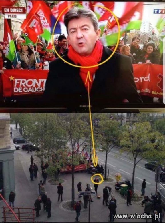 Francuska telewizja TF1 pokazała "MASOWE" protesty