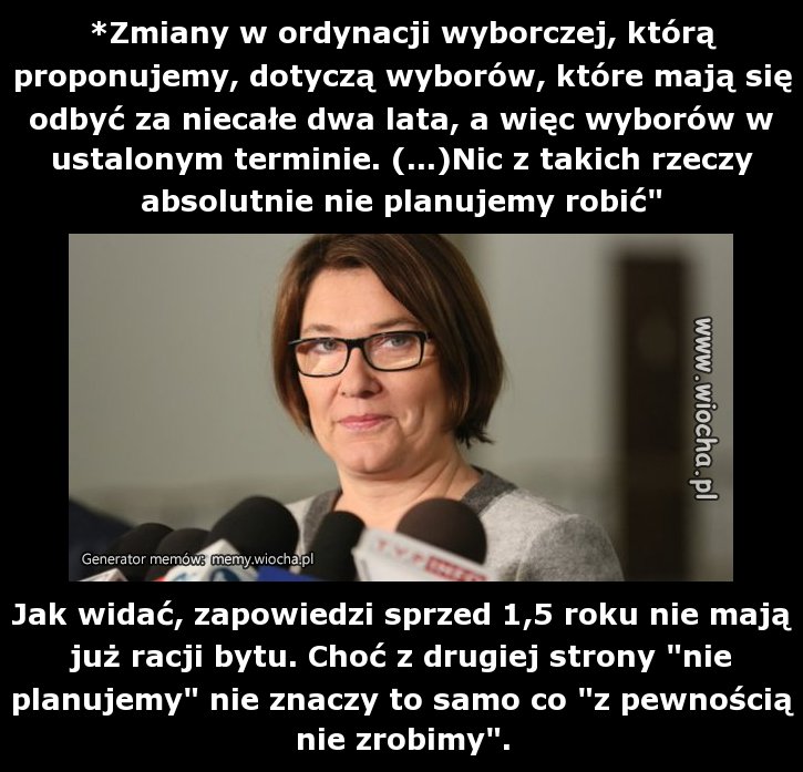 *Zmiany w ordynacji wyborczej, którą proponujemy,