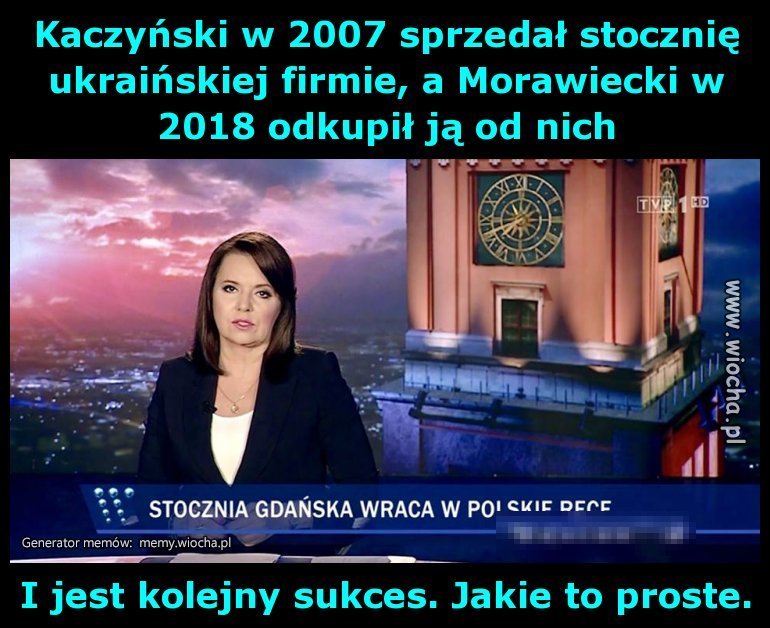 Kaczyński w 2007 sprzedał stocznię 