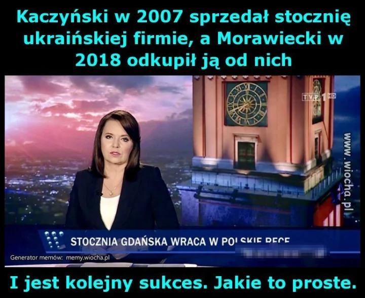 Kaczyński w 2007 sprzedał stocznię 