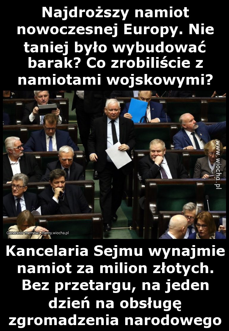 Najdroższy namiot nowoczesnej Europy. Nie taniej