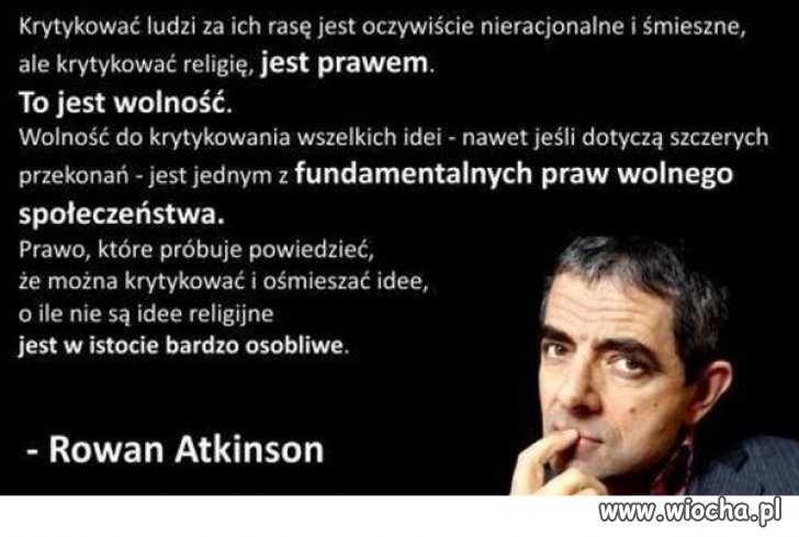 Wolność to też prawo do krytyki ...