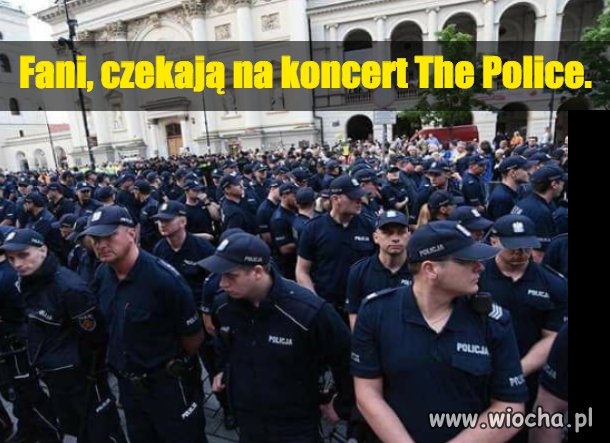 Fani, czekają na koncert The Police.