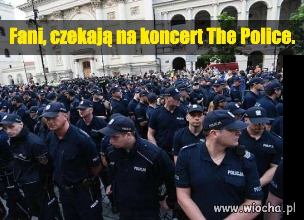 Fani, czekają na koncert The Police.