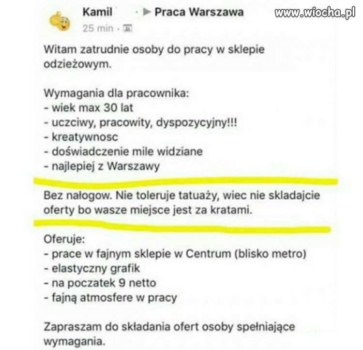 Oferta pracy 