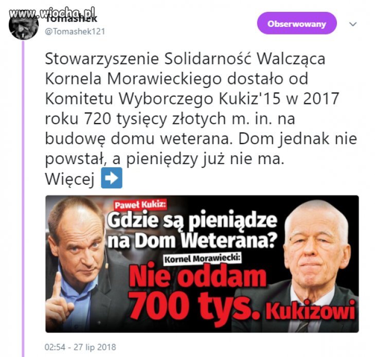 Teraz stary Morawiecki dostał 300tyś od rządu