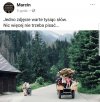 Szacunek dla pary podążającej obok...