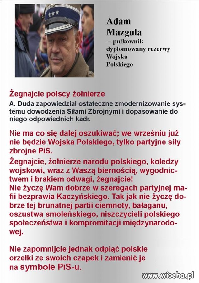 Żegnajcie polscy żołnierze