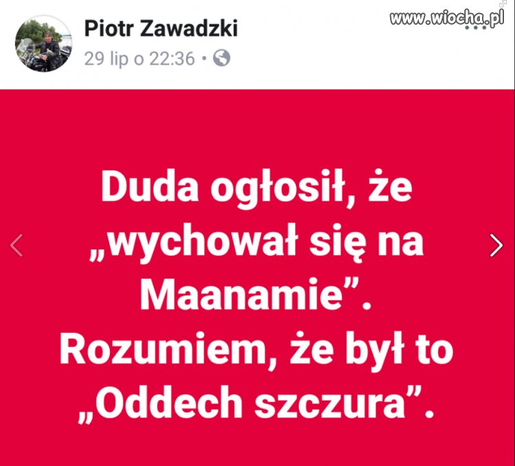 Pojechał...