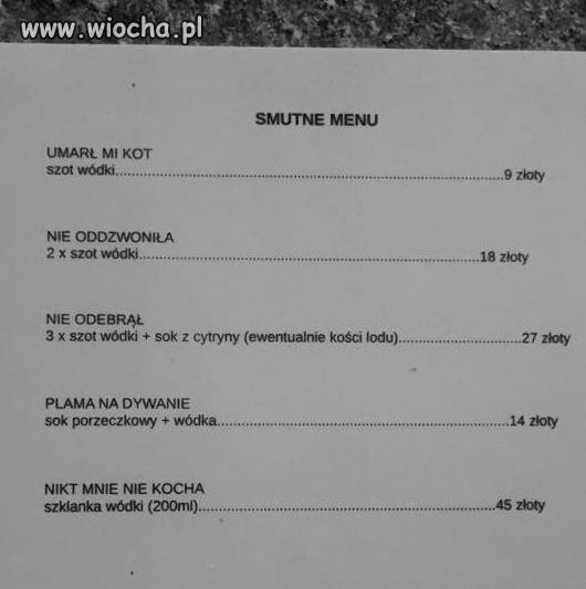 Smutne menu