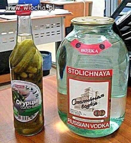 Wódka i zagryska po rosyjsku
