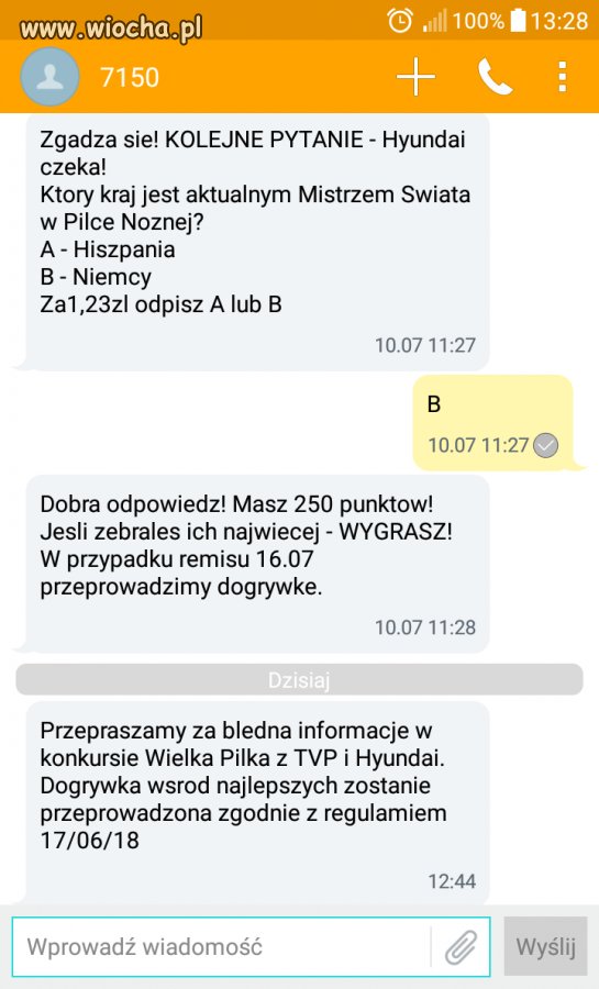 TVP Podaje błędną