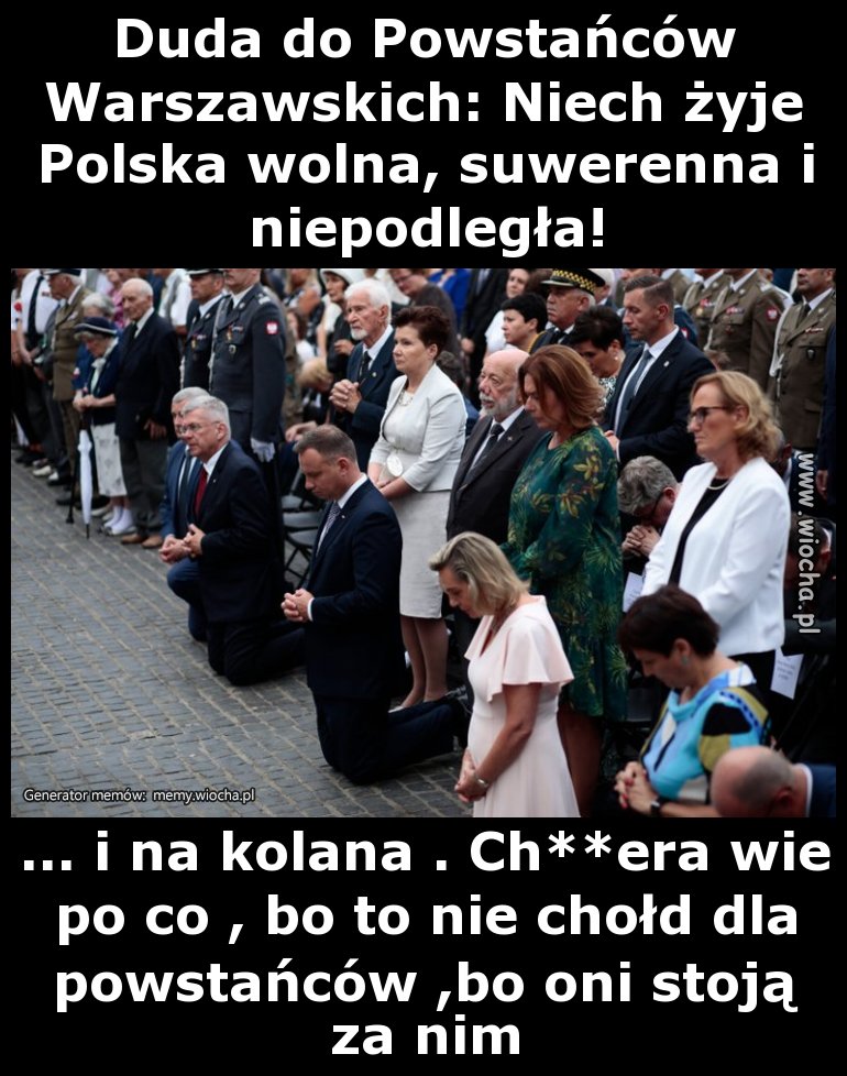 Wstawianie z kolan po prezydencku