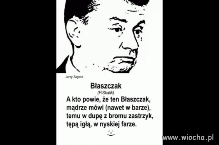 A kto powie, że ten Błaszczak...