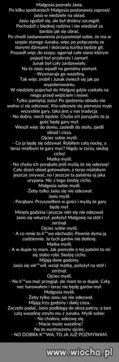 Jasiu na obiedzie u Małgosi ...