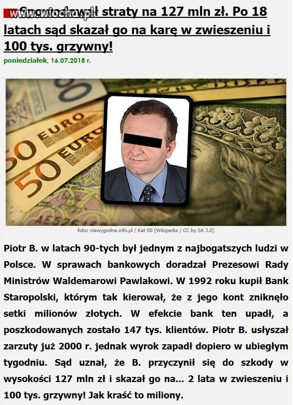 Póki za gigantyczne malwersacje finansowe i oszustwa 