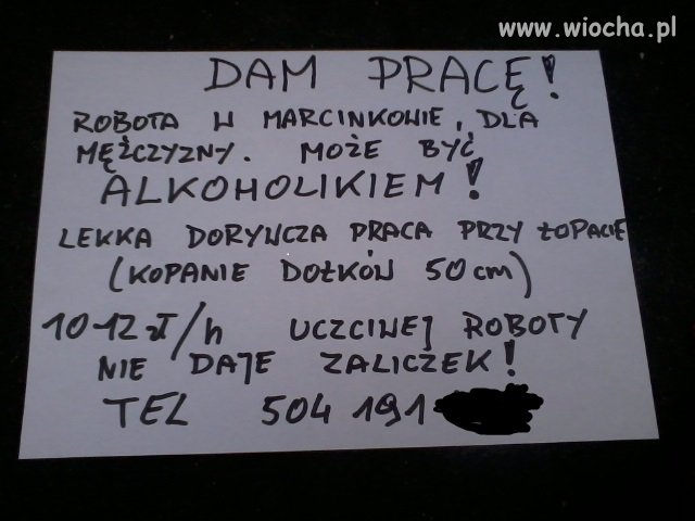 Kierowniku dej złotówkę.