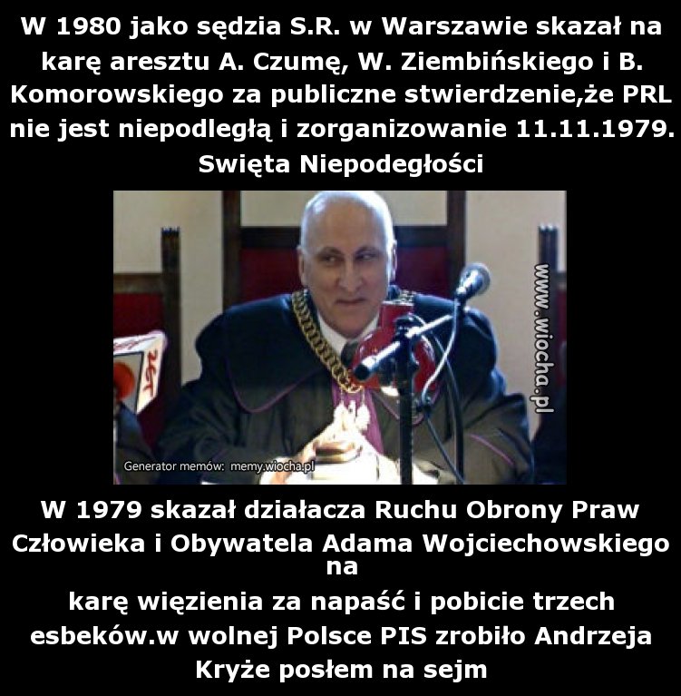 Typowa walka pisu z sędziowskimi złogami komuny