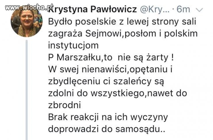 Wypowiedziała się