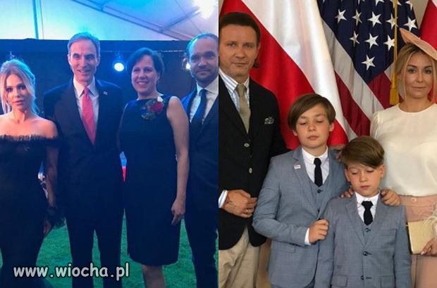 Rodzynek i Doda u Ambasadora USA na przyjęciu 