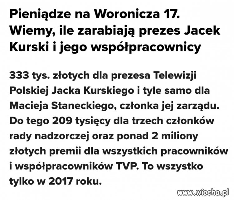 Tyle płacą za lizanie dupy władzy
