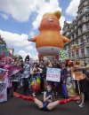 Protest przeciwko wizycie Trumpa w Londynie