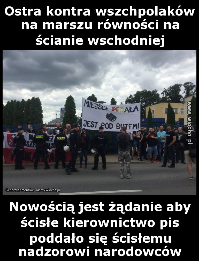 Ostra kontra wszechpolaków na marszu równości 