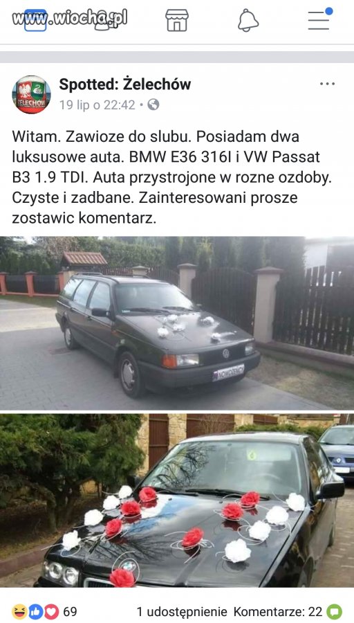 Zawioze do ślub 