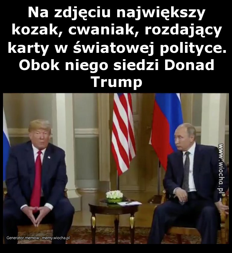 Na zdjęciu największy kozak, cwaniak, rozdający