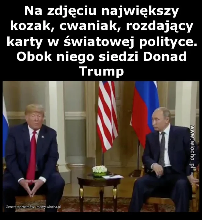 Na zdjęciu największy kozak, cwaniak, rozdający