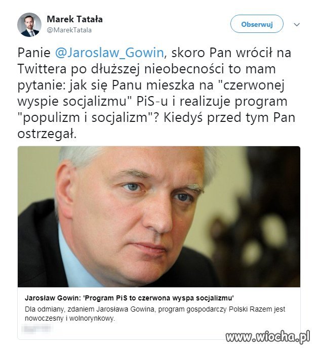Wrócił na Twittera...